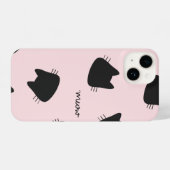 schattig kat patroon iPhone hoesje (Achterkant horizontaal)