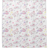 Schattig kat-patroongordijn douchegordijn (Voorkant)