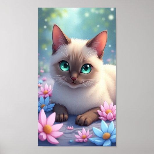 Schattig Kat Poster (Voorkant)