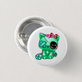 Schattig Kat Zombie Ronde Button 3,2 Cm (Voorkant /achterkant)