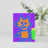 Schattig katje  briefkaart (Staand voorkant)