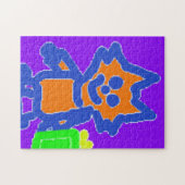 Schattig katje legpuzzel (Horizontaal)