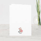 Schattig katje op Valentijnsdag kaart (Achterkant)