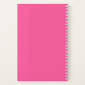 Schattig Katoen Snoep Kegelroze Dessert Notitieboek (Achterkant)