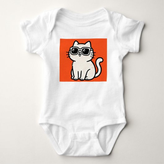 schattig katten babypak romper (Voorkant)