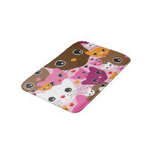 schattig kattenachtergrond badmat (Gekanteld)