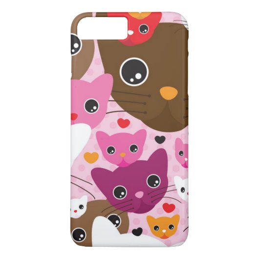 schattig kattenachtergrond Case-Mate iPhone case (Achterkant)