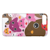 schattig kattenachtergrond Case-Mate iPhone case (Achterkant (Horizontaal))