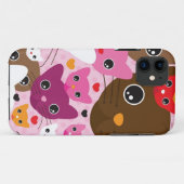 schattig kattenachtergrond Case-Mate iPhone case (Achterkant (horizontaal))