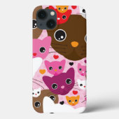 schattig kattenachtergrond Case-Mate iPhone case (Achterkant)