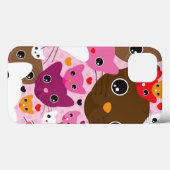 schattig kattenachtergrond Case-Mate iPhone case (Achterkant (horizontaal))
