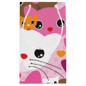 schattig kattenachtergrond klein cadeauzakje (Achterkant)