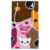schattig kattenachtergrond klein cadeauzakje (Voorkant)
