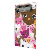 schattig kattenachtergrond mini klembord (Angled2)