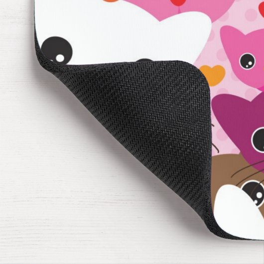 schattig kattenachtergrond muismat (Hoek)