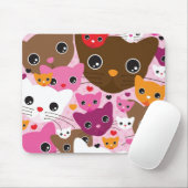 schattig kattenachtergrond muismat (Met muis)