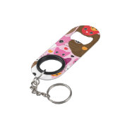 schattig kattenachtergrond sleutelhanger flessenopener (Achterkant Gekanteld)