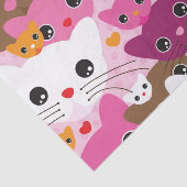 schattig kattenachtergrond tissuepapier (Detail)