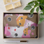 schattig kattenachtergrond tissuepapier (Geschenk)