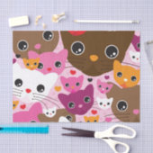 schattig kattenachtergrond tissuepapier (Craft)