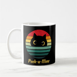 Schattig Kattengezicht Piep een Miauw Koffiemok
