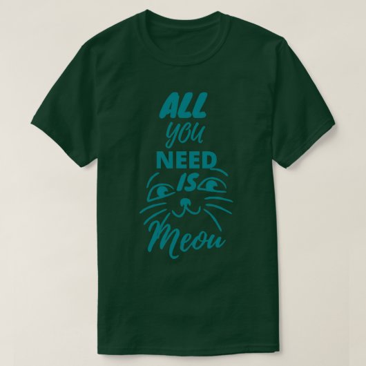 schattig kattengezicht t-shirt (Design voorkant)