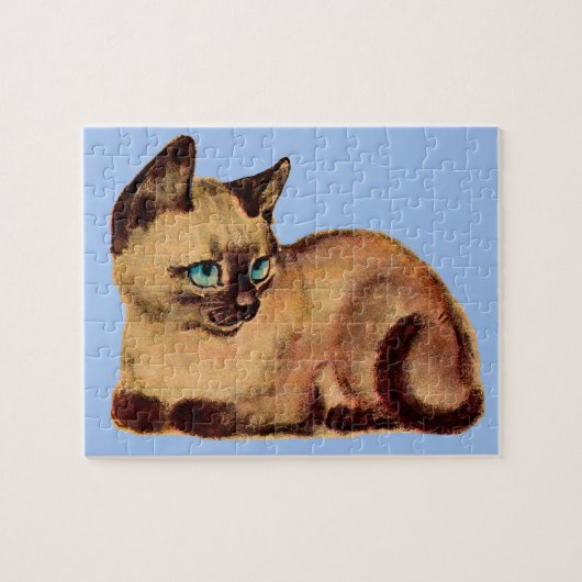 schattig kattenkatje legpuzzel (Horizontaal)