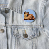 schattig kattenkatje ronde button 5,7 cm (In situ)