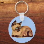 schattig kattenkatje sleutelhanger (Voorkant)