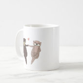 Schattig Kattenkoppel Koffiemok (Voorkant links)