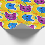 Schattig kattenpapier cadeaupapier (Hoek)