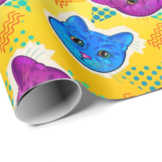 Schattig kattenpapier cadeaupapier (Rol Hoek)