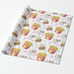 Schattig kattenpapier cadeaupapier