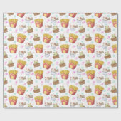 Schattig kattenpapier cadeaupapier (Vlak)