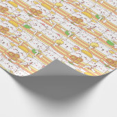 Schattig kattenpapier cadeaupapier (Hoek)