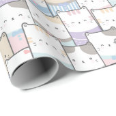 Schattig kattenpapier cadeaupapier (Rol Hoek)