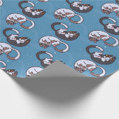 Schattig kattenpapier cadeaupapier (Hoek)
