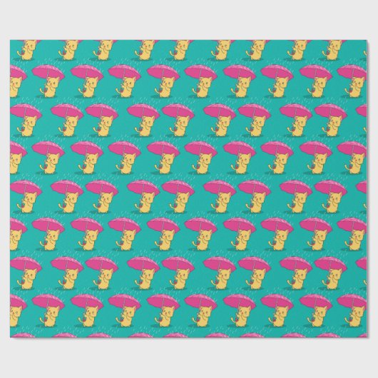 Schattig kattenpapier cadeaupapier (Vlak)