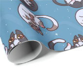 Schattig kattenpapier cadeaupapier (Rol Hoek)