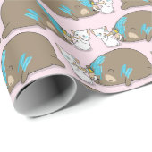 Schattig kattenpapier cadeaupapier (Rol Hoek)