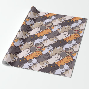 Schattig kattenpapier cadeaupapier