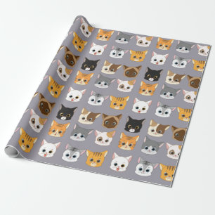 Schattig kattenpapier cadeaupapier