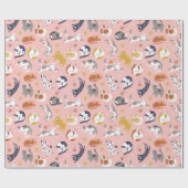 Schattig kattenpapier cadeaupapier (Vlak)