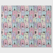 Schattig kattenpapier cadeaupapier (Vlak)