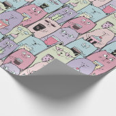 Schattig kattenpapier cadeaupapier (Hoek)
