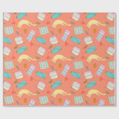 Schattig kattenpapier cadeaupapier (Vlak)