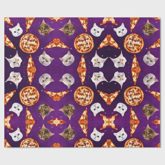 Schattig kattenpapier cadeaupapier (Vlak)