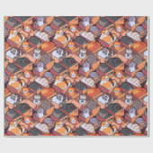 Schattig kattenpapier cadeaupapier (Vlak)