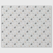 Schattig kattenpatroon cadeaupapier (Vlak)