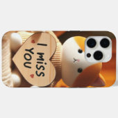Schattig kattenpluche met oprechte boodschap Case-Mate iPhone case (Achterkant (horizontaal))